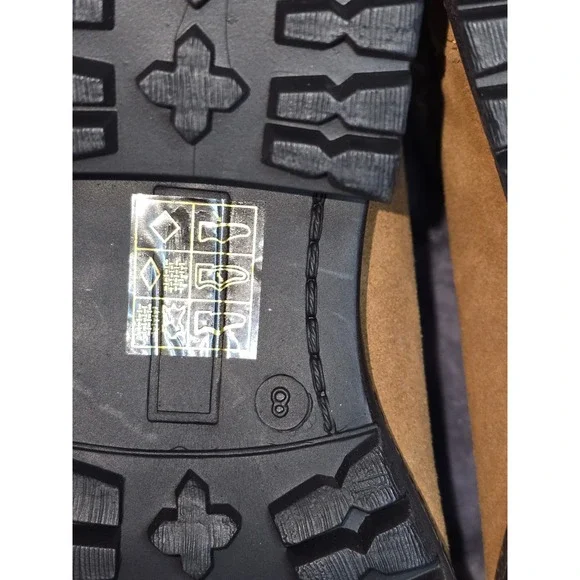 NWB Very Volatile Pullman Tan Suede Knit Collar Lace Up Hiker Boots PVV802 SZ 8 - Picture 7 of 9